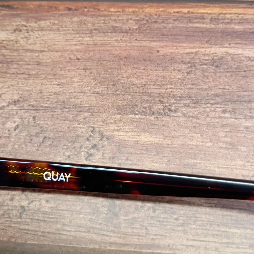 Quay Level Up 126 Tortoise Shell and Red Square Eyeglass Frames